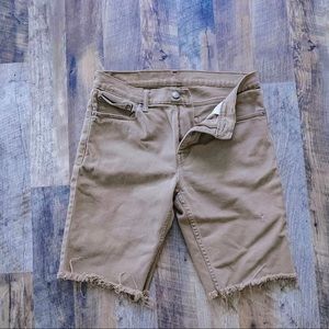 Levi’s 511 khaki shorts